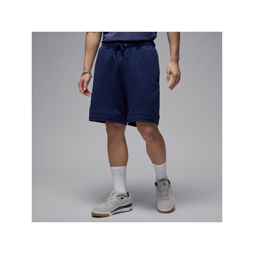 Męskie spodenki z motywem otwartego rombu Jordan Flight Fleece - Niebieski ze sklepu Nike poland w kategorii Spodenki męskie - zdjęcie 180274571