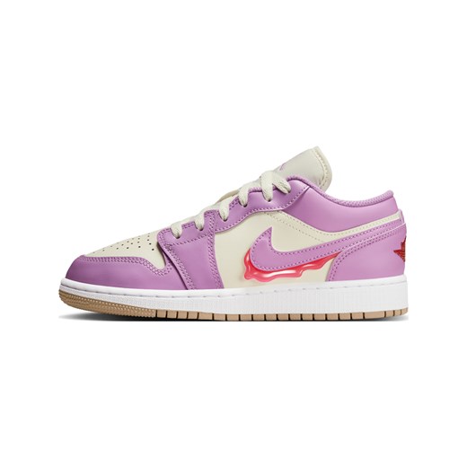 Buty dla dużych dzieci Air Jordan 1 Low SE - Fiolet ze sklepu Nike poland w kategorii Buty sportowe dziecięce - zdjęcie 180274722