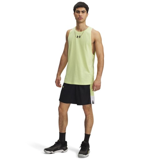 Męski top treningowy Under Armour UA Zone Tank - żółty ze sklepu Sportstylestory.com w kategorii T-shirty męskie - zdjęcie 180275533