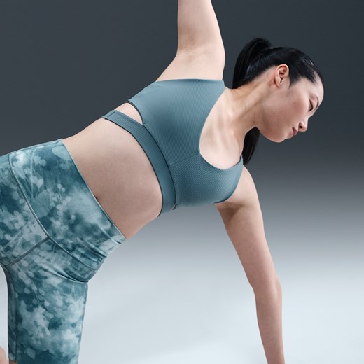 Damski stanik sportowy z wkładkami zapewniający lekkie wsparcie Nike Zenvy Rib - Nike XS Nike poland