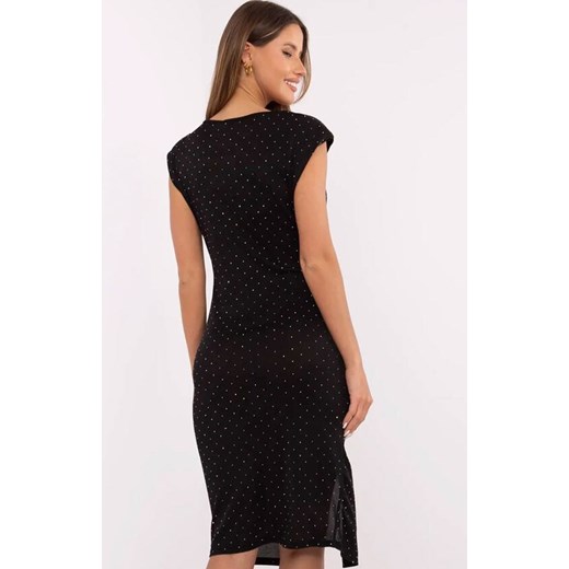 Sukienka koktajlowa czarna DHJ-SK-18087.74, Kolor czarny, Rozmiar uniwersalny, Italy Moda uniwersalny okazyjna cena Primodo