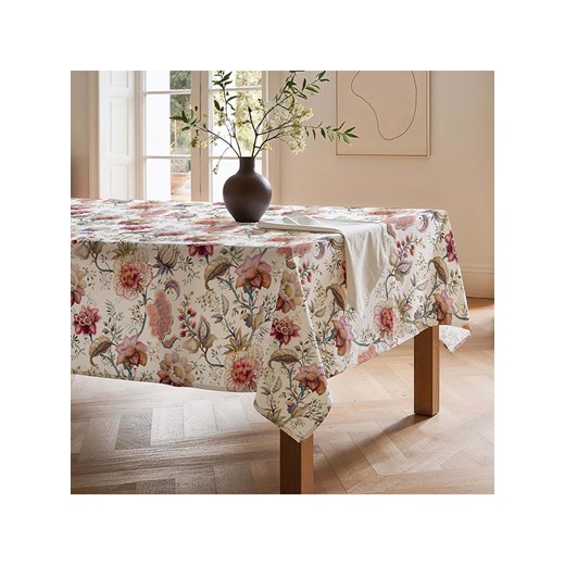 Mint Rugs Obrus &quot;Floral Afrodita&quot; w kolorze biało-jasnoróżowym ze sklepu Limango Polska w kategorii Obrusy i bieżniki - zdjęcie 180277862