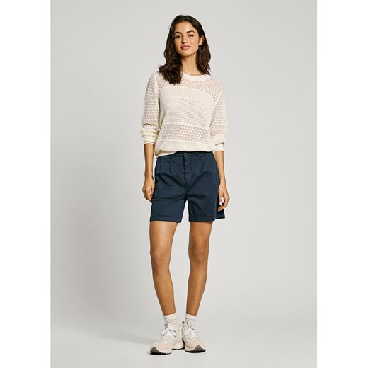 Pepe Jeans Szorty chino &quot;Vania&quot; - Regular fit - w kolorze granatowym ze sklepu Limango Polska w kategorii Szorty - zdjęcie 180278084