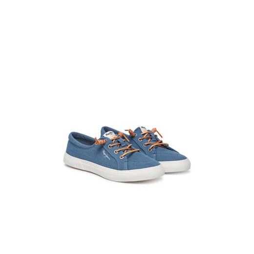Pepe Jeans Sneakersy Kenton Denim PLS31602 Niebieski Pepe Jeans 40 MODIVO