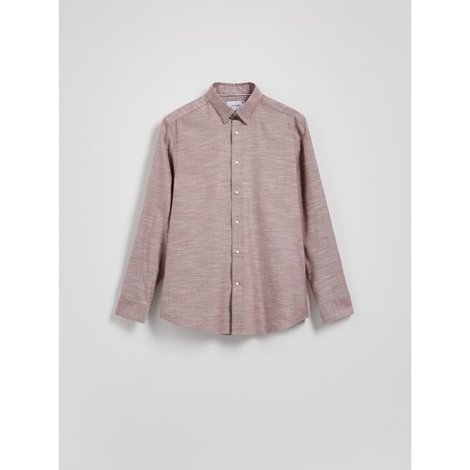Reserved - Bawełniana koszula regular fit - bordowy Reserved XXL Reserved