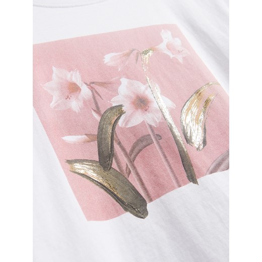 Reserved - T-shirt z nadrukiem - biały Reserved XS Reserved