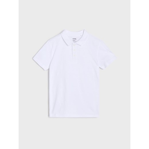 Sinsay - Koszulki polo w stylu basic 2 pack - biały Sinsay 152 Sinsay