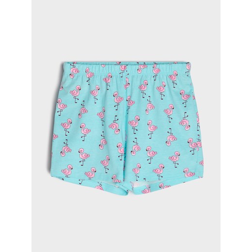 Sinsay - Piżama dwuczęściowa z motywem flamingów - zielony Sinsay 98 Sinsay