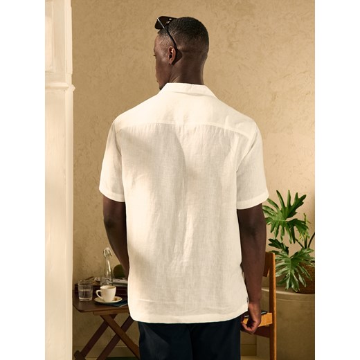 Sinsay - Lniana koszula - biały Sinsay XL Sinsay