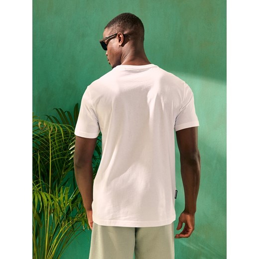 Sinsay - Koszulka z nadrukiem o motywie roślinnym - kremowy Sinsay L Sinsay