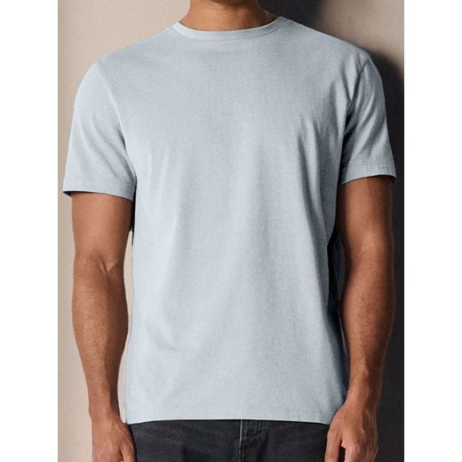 Sinsay - Koszulka basic - błękitny ze sklepu Sinsay w kategorii T-shirty męskie - zdjęcie 180283254