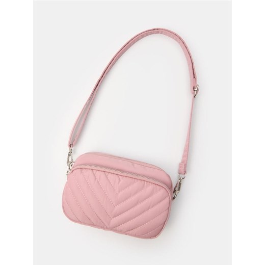 Sinsay - Mała pikowana torebka typu crossbody - różowy ze sklepu Sinsay w kategorii Listonoszki - zdjęcie 180283311