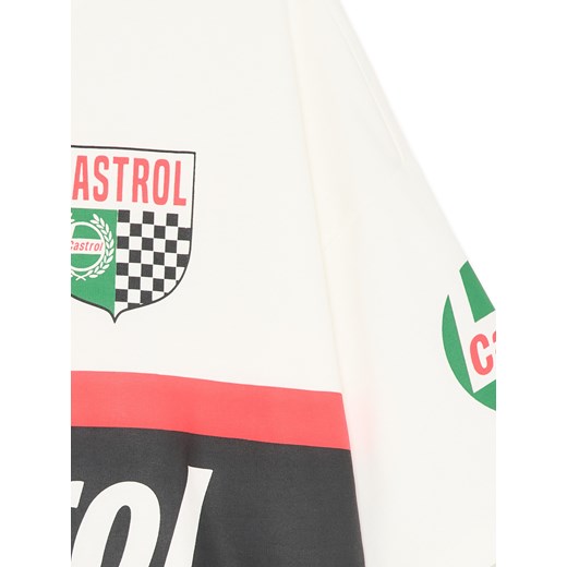 Cropp - Kremowa koszulka Castrol - kremowy Cropp M Cropp