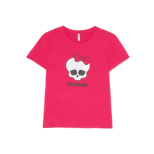 Cropp - Różowa koszulka z aplikacją Monster High - różowy ze sklepu Cropp w kategorii Bluzki damskie - zdjęcie 180284862