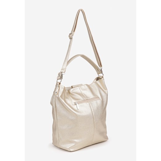 Złota Torebka Hobo z Regulowanym Paskiem Crossbody Tenovesa Renee uniwersalny okazyjna cena renee.pl