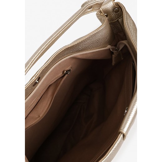 Złota Torebka Hobo z Regulowanym Paskiem Crossbody Tenovesa Renee ONE SIZE okazyjna cena renee.pl