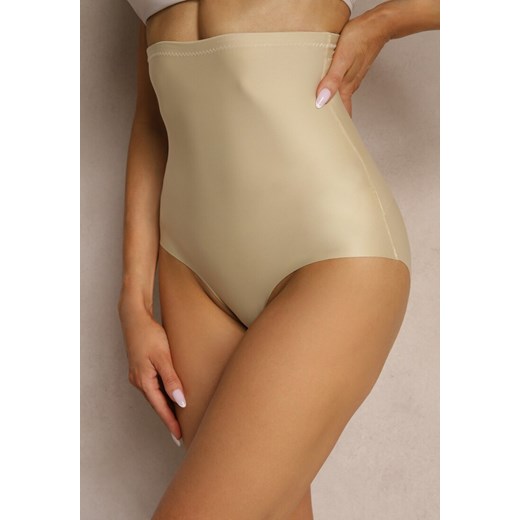 Beżowa Bielizna modelująca Majtki Typu Figi High Waist Salanovia ze sklepu renee.pl w kategorii Bielizna wyszczuplająca - zdjęcie 180286102