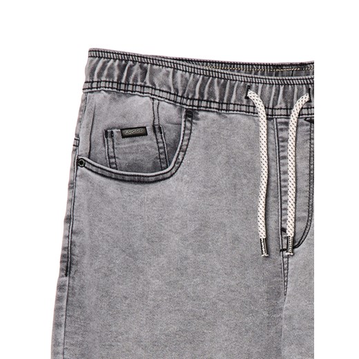 Cropp - Jeansy jogger z ozdobnymi przeszyciami - jasny szary Cropp 34/34 Cropp