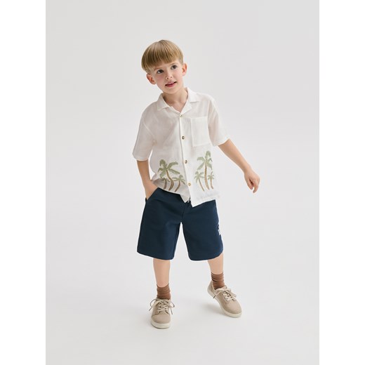 Reserved - Bawełniane szorty - granatowy Reserved 116 (5-6 lat) Reserved
