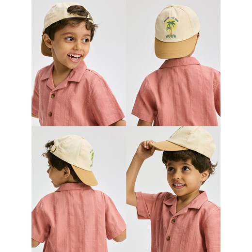 Reserved - Czapka z daszkiem - beżowy Reserved 6-12 miesięcy Reserved