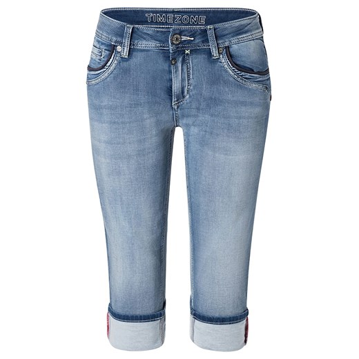 Timezone Rybaczki dżinsowe &quot;Tali&quot; - Slim fit - w kolorze błękitnym ze sklepu Limango Polska w kategorii Jeansy damskie - zdjęcie 180287893