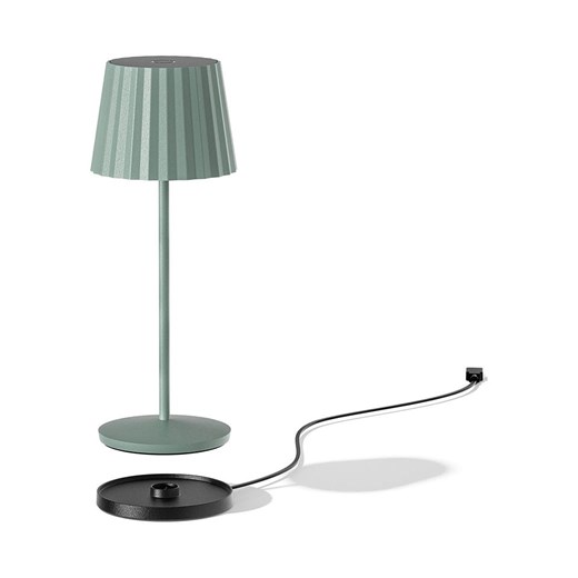 lumisky Lampa stołowa LED "Abby" w kolorze zielonym - wys. 29 x Ø 11 Lumisky onesize okazja Limango Polska