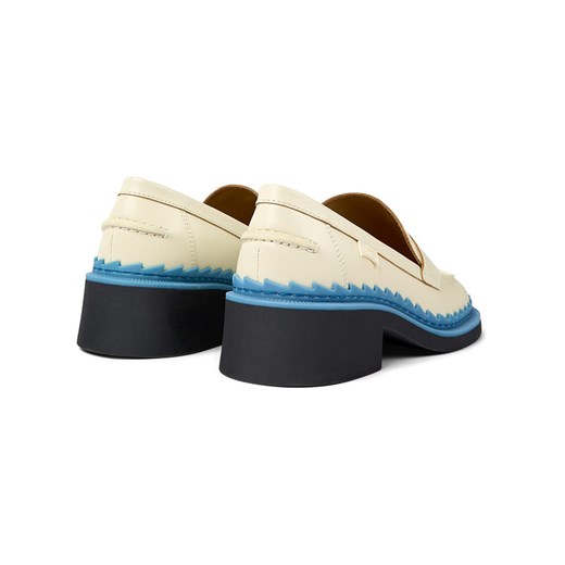 Camper Skórzane mokasyny w kolorze białym Camper 37 okazyjna cena Limango Polska