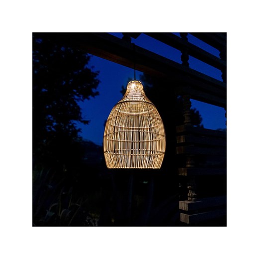 lumisky Lampa solarna LED &quot;Holiday&quot; w kolorze brązowym - Ø 29 cm ze sklepu Limango Polska w kategorii Dekoracje i akcesoria ogrodowe - zdjęcie 180288904