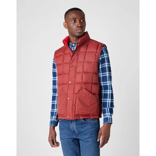 KAMIZELKA MĘSKA WRANGLER THE VEST RUSTY BROWN W4C7WRH11 112129104 ze sklepu YouNeedit.pl w kategorii Kamizelki męskie - zdjęcie 180289121