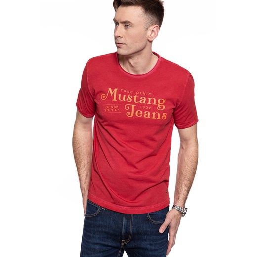 MĘSKI T-SHIRT MUSTANG ALEX C PRINT CPD 1009040 7202 ze sklepu YouNeedit.pl w kategorii T-shirty męskie - zdjęcie 180289270