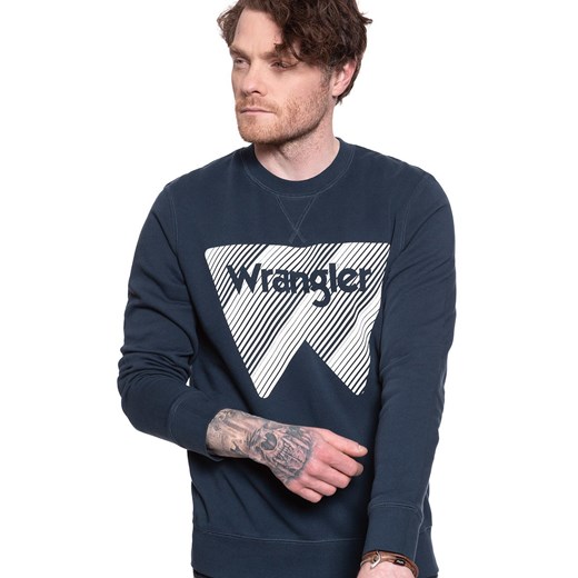 WRANGLER CREW SWEAT NAVY W6M3HA114 112130741 Wrangler M YouNeedit.pl