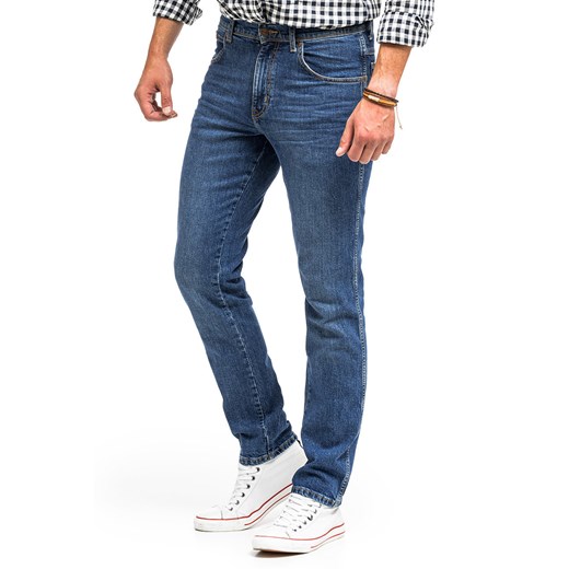 WRANGLER TEXAS SLIM MĘSKIE SPODNIE JEANSOWE BRUISED BLUE W12SKN32M 112144753 ze sklepu YouNeedit.pl w kategorii Jeansy męskie - zdjęcie 180289324