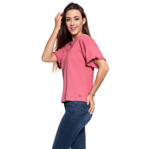 MUSTANG T SHIRT DAMSKI Alina C Ruffle 1009446 8271 ze sklepu YouNeedit.pl w kategorii Bluzki damskie - zdjęcie 180289361