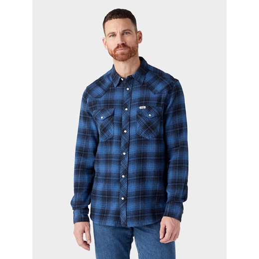 WRANGLER MĘSKA KOSZULA LS WESTERN SHIRT FEDERAL BLUE 112341162 W556015591 ze sklepu YouNeedit.pl w kategorii Koszule męskie - zdjęcie 180289393