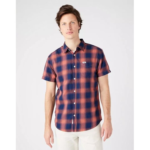 WRANGLER SS 1 PKT SHIRT MĘSKA KOSZULA KRATA SUNDRENCHED BLU W5J1BKX79 112146129 ze sklepu YouNeedit.pl w kategorii Koszule męskie - zdjęcie 180289424