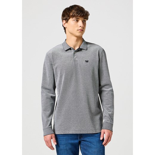 WRANGLER MĘSKA KOSZULKA LS REFINED POLO BLACK 112357204 W8F3011936 ze sklepu YouNeedit.pl w kategorii T-shirty męskie - zdjęcie 180289994