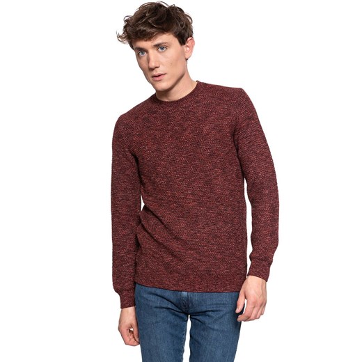 MĘSKI SWETER MUSTANG Muline Jumper GARNET 1006554 7146 ze sklepu YouNeedit.pl w kategorii Swetry męskie - zdjęcie 180290040