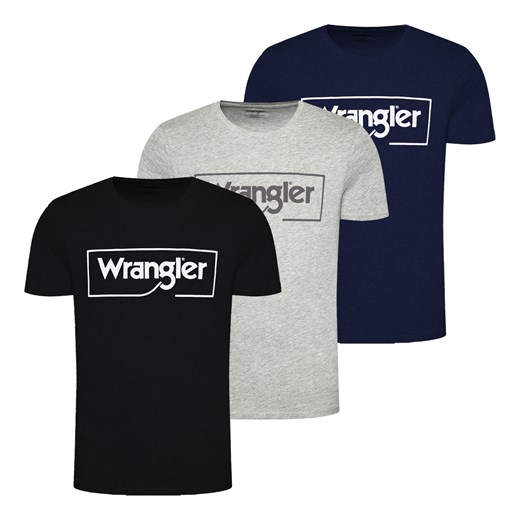 3PAK WRANGLER FRAME LOGO TEE MĘSKI T-SHIRT KOSZULKA NADRUK W70JD3 ze sklepu YouNeedit.pl w kategorii T-shirty męskie - zdjęcie 180290273