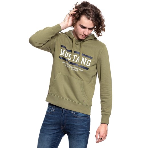 MUSTANG BLUZA Bennet H Logo BURNT OLIVE 1008008 6358 Mustang L YouNeedit.pl