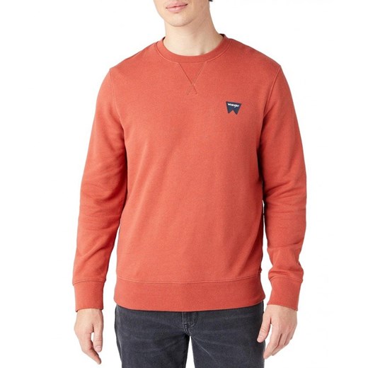 WRANGLER SIGN OFF CREW MĘSKA BLUZA KLASYCZNA ETRUSCAN RED W6589HA11 112146190 ze sklepu YouNeedit.pl w kategorii Bluzy męskie - zdjęcie 180291393
