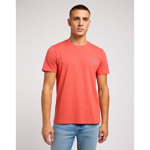 T-shirt męski Lee casualowy z krótkimi rękawami