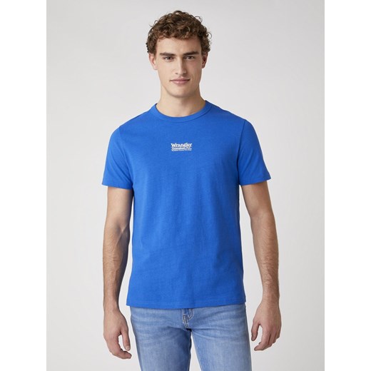 MĘSKI T-SHIRT WRANGLER SS SEAS LOGO TEE WRANGLER BLUE W7AKGFX05 112131347 ze sklepu YouNeedit.pl w kategorii T-shirty męskie - zdjęcie 180291910