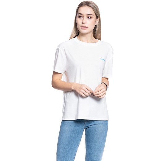T-SHIRT DAMSKI WRANGLER BOYFRIEND TEE OFF WHITE W7Q2GH737 112132081 ze sklepu YouNeedit.pl w kategorii Bluzki damskie - zdjęcie 180292024