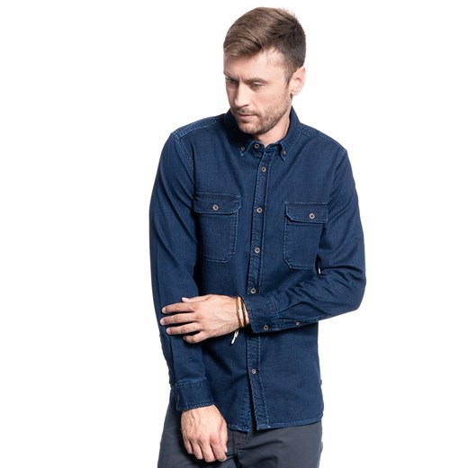 MUSTANG Casper denim felpa 1009907 5000 500 ze sklepu YouNeedit.pl w kategorii Koszule męskie - zdjęcie 180292120