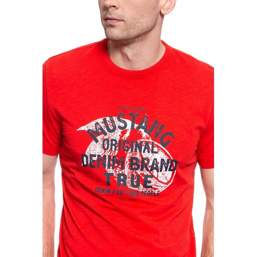 T-SHIRT MĘSKI MUSTANG Alex C Print 1009508 7130 Mustang M YouNeedit.pl