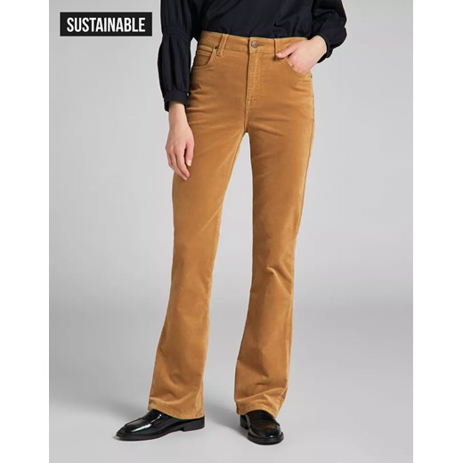 LEE BREESE BOOT DAMSKIE SPODNIE MATERIAŁOWE TOBACCO BROWN L31TMI78 112139882 ze sklepu YouNeedit.pl w kategorii Spodnie damskie - zdjęcie 180292250