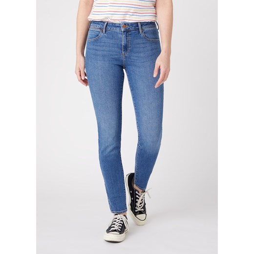 DAMSKIE SPODNIE JEANSOWE WRANGLER SKINNY WONDER BLUES W28K-KR-25M 112128292 ze sklepu YouNeedit.pl w kategorii Jeansy damskie - zdjęcie 180292324