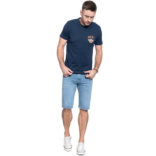 T-SHIRT MĘSKI WRANGLER SS GLOBE TEE DRESS BLUE W7C8FKX20 112131743 Wrangler S YouNeedit.pl