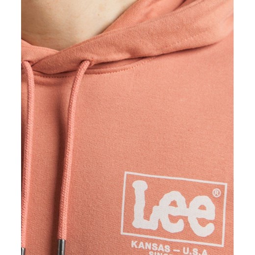 LEE LOGO LOOSE HOODIE MĘSKA BLUZA Z KAPTUREM LOGO NADURK RUST L83SSPUK 112145617 Lee M YouNeedit.pl