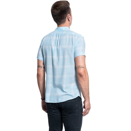 KOSZULA MĘSKA WRANGLER SS 2PKT FLAP SHIRT CERULEAN BLUE W5J5ORXVT 112130184 Wrangler M YouNeedit.pl